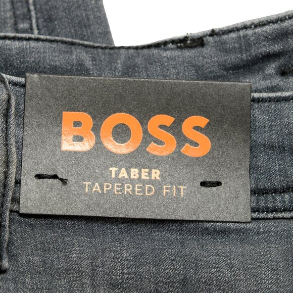 Hugo Boss Men's "Taber BC-P-1 Tapered Fit Gray Stretch Jeans US 32/32 IT 32/32 - Picture 4 of 6